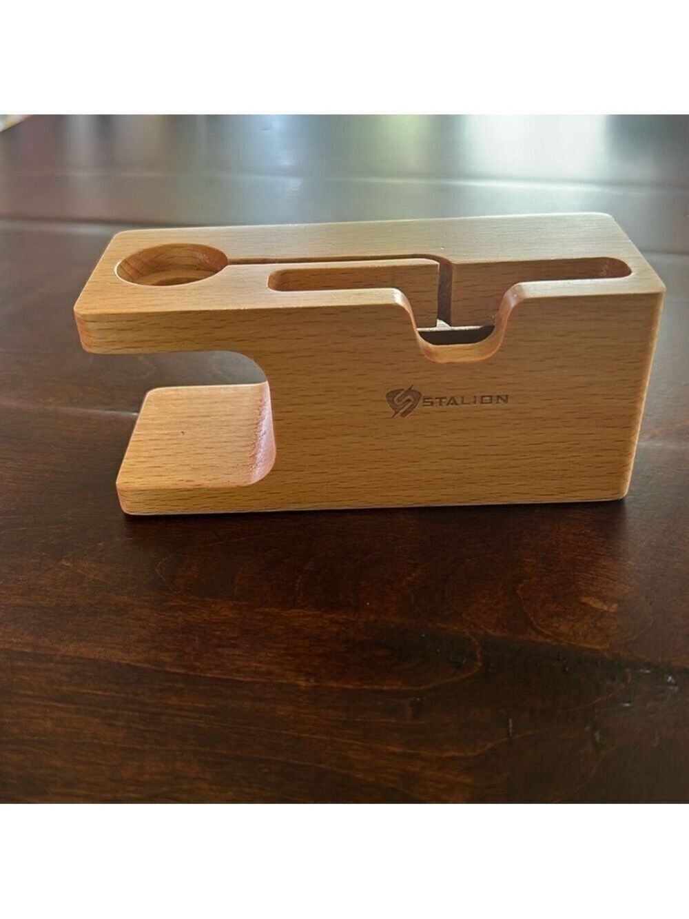 STALION Bamboo Apple Iphone Apple Watch Stand